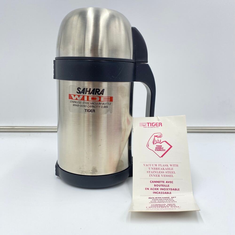 Tiger Sahara Wide-Mouth Stainless Steel Vacuum Bottle MWB-0090